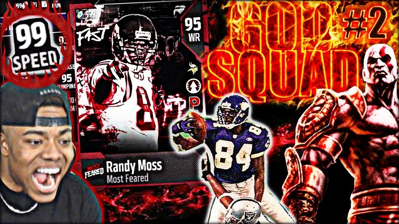 99 SPEED RANDY MOSS MOST FEARED! | GOD SQUAD #2 | Madden 18 Ultimate Team Gameplay