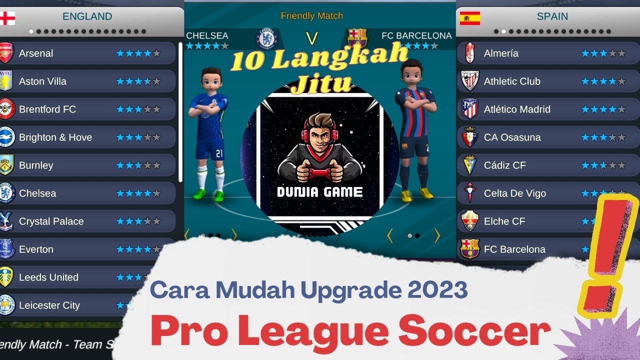 Cara Mudah Upgrade Pro League Soccer 2023