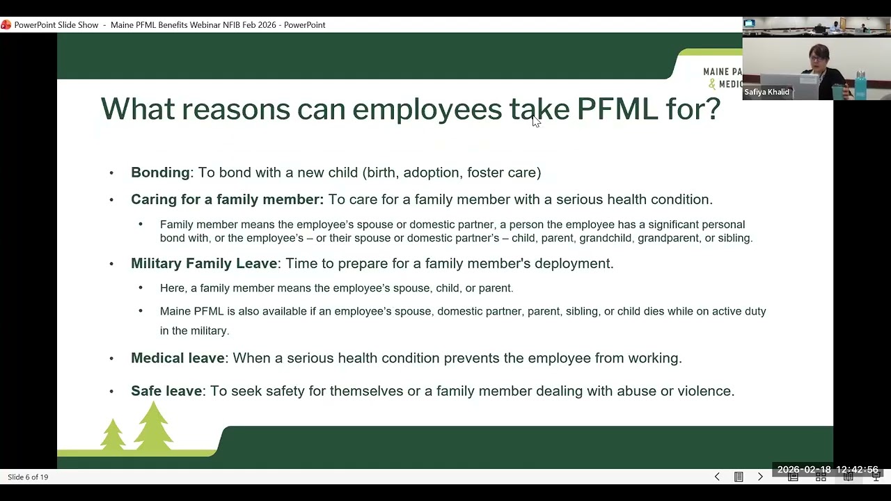 Maine Paid Family & Medical Leave Employer Webinar 2.18.26