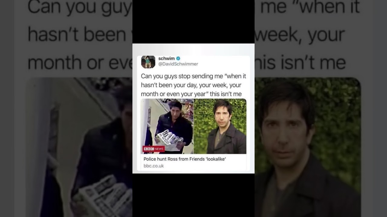 Police hunt Ross from friends lookalike