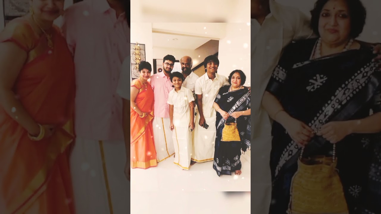 actor rajinikanth pongal familyphotos ||  #rajinikanth #dhanush #photos #shorts #sidsiram