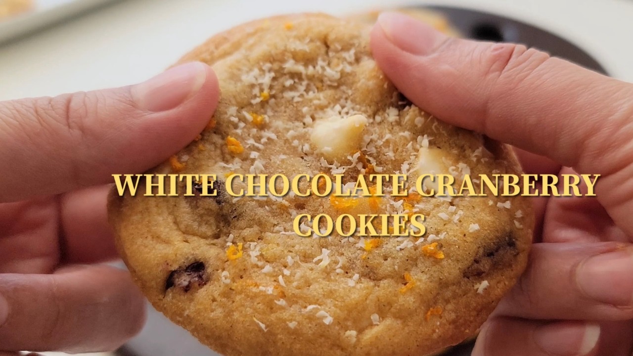 Chewy Cranberry White Chocolate Cookies