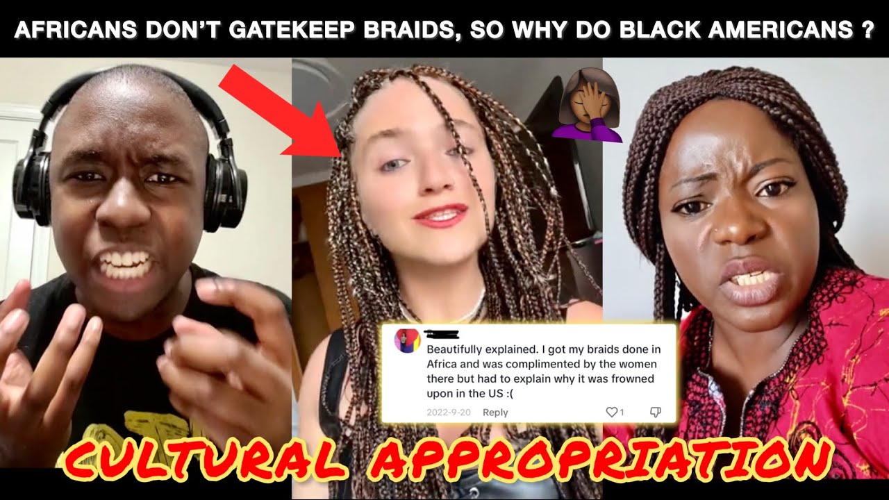 WHITE WOMAN gets Roasted for having BOX BRAIDS and Tries to Gaslight BLACK PEOPLE