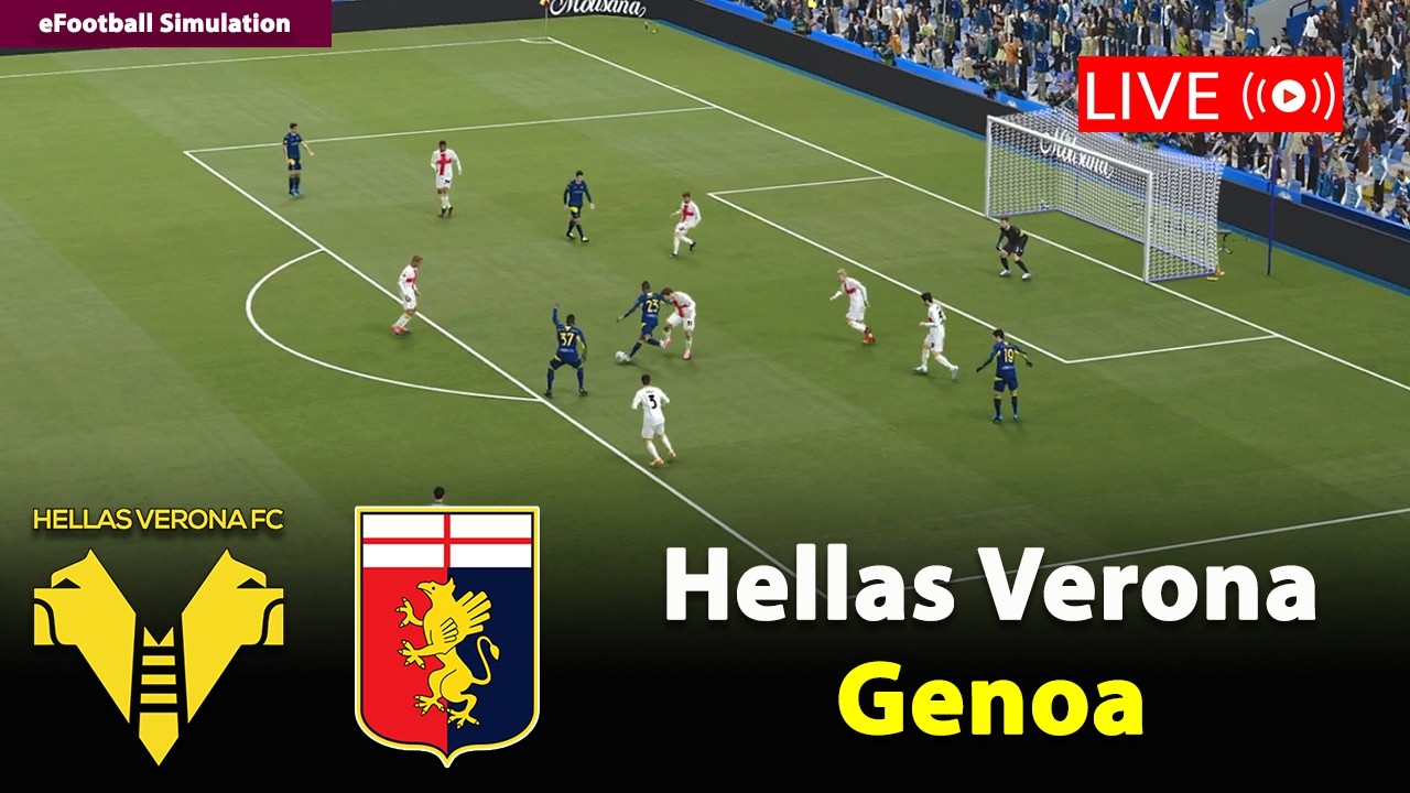 🔴In Diretta- Hellas Verona vs Genoa | Serie A 2025/26 | eFootball PES21 Simulation