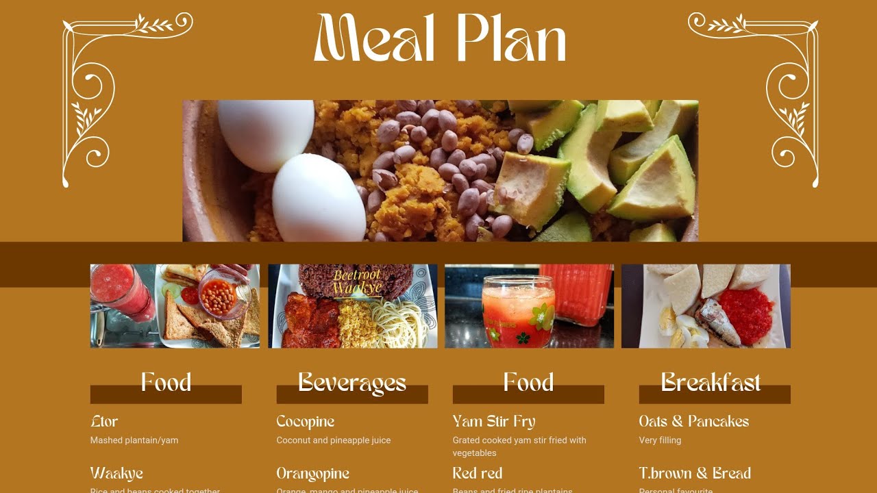 Ghanaian Meal Ideas: Tips for Meal/Menu Planning | Food Timetable