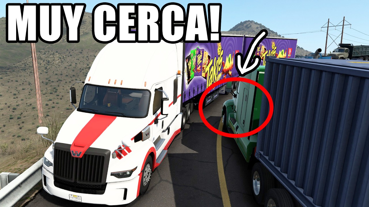 DOBLE Trailer de TAKIS (Barcel) en Zona de Barrancas WesternStar 57X American Truck Simulator
