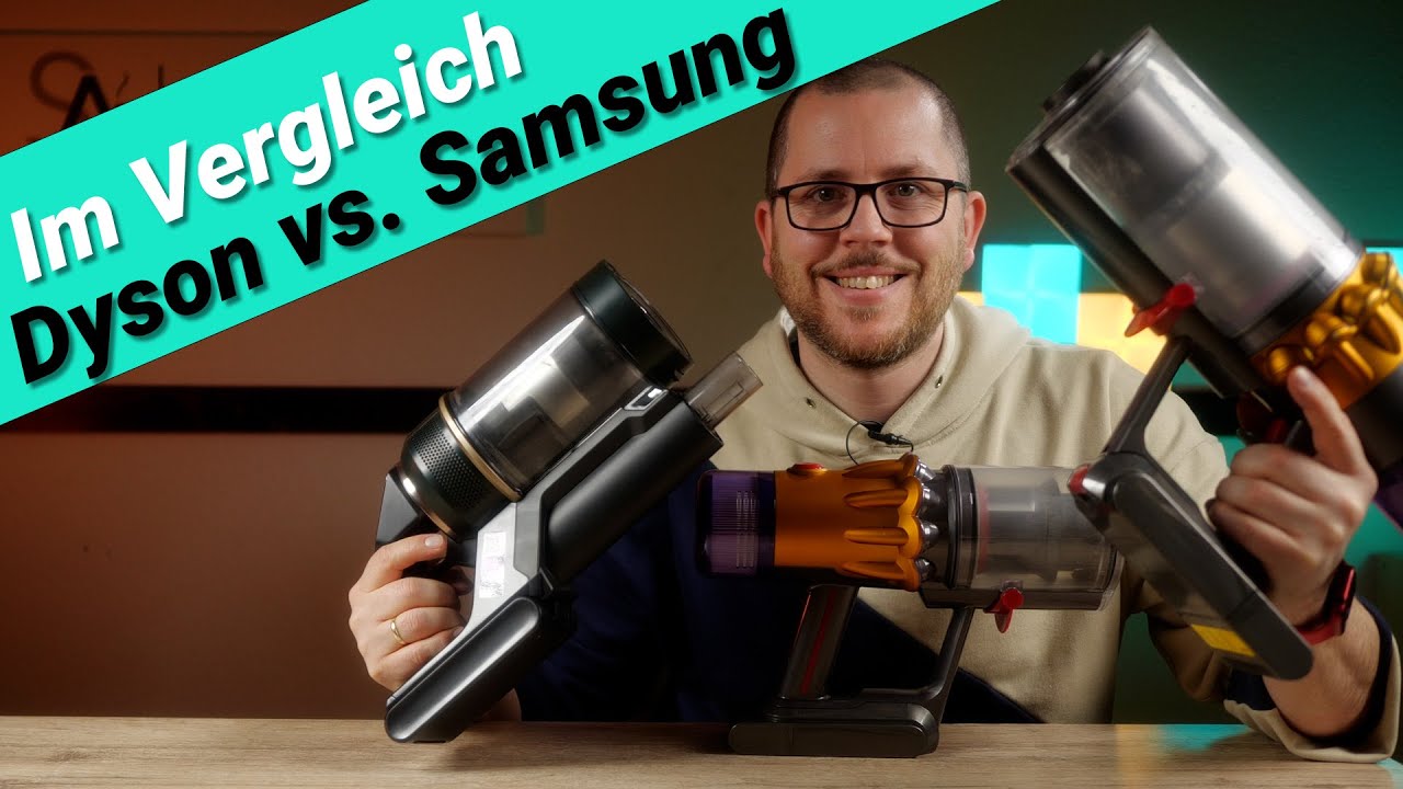 Dyson V15 & Dyson V12 vs. Samsung Bespoke Jet -  Laser gegen Absaugstation