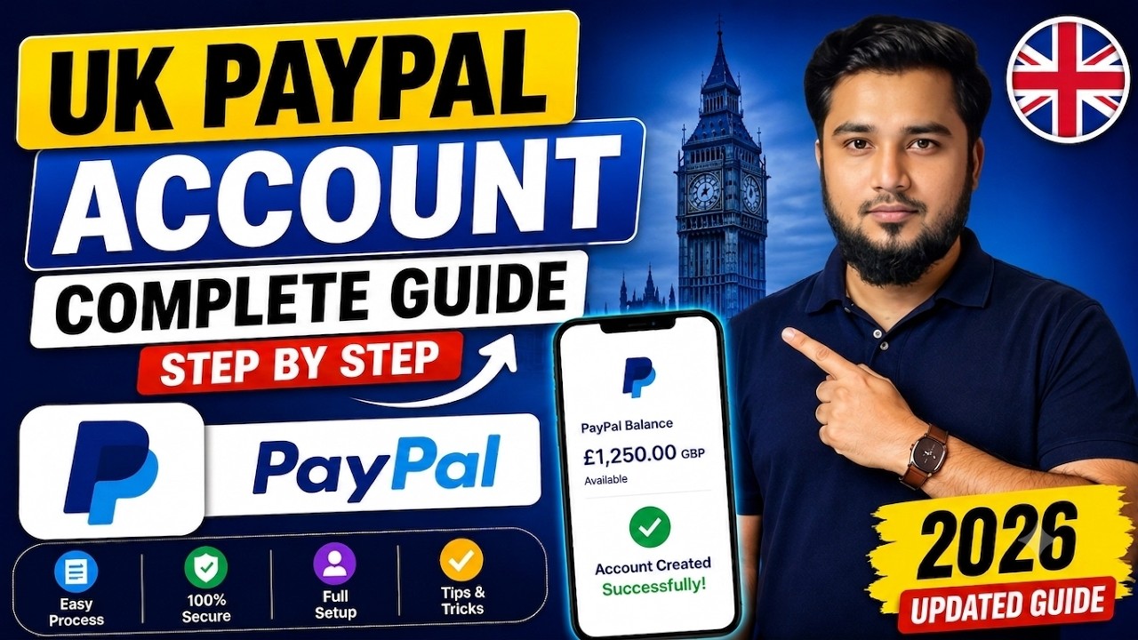 How to Create a UK PayPal Business Account (2026) | Step-by-Step Complete Guide