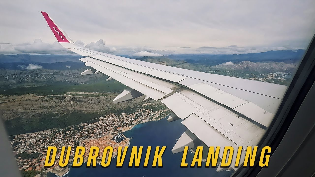 Landing in Dubrovnik - Spectacular Approach at LDDU Airport
