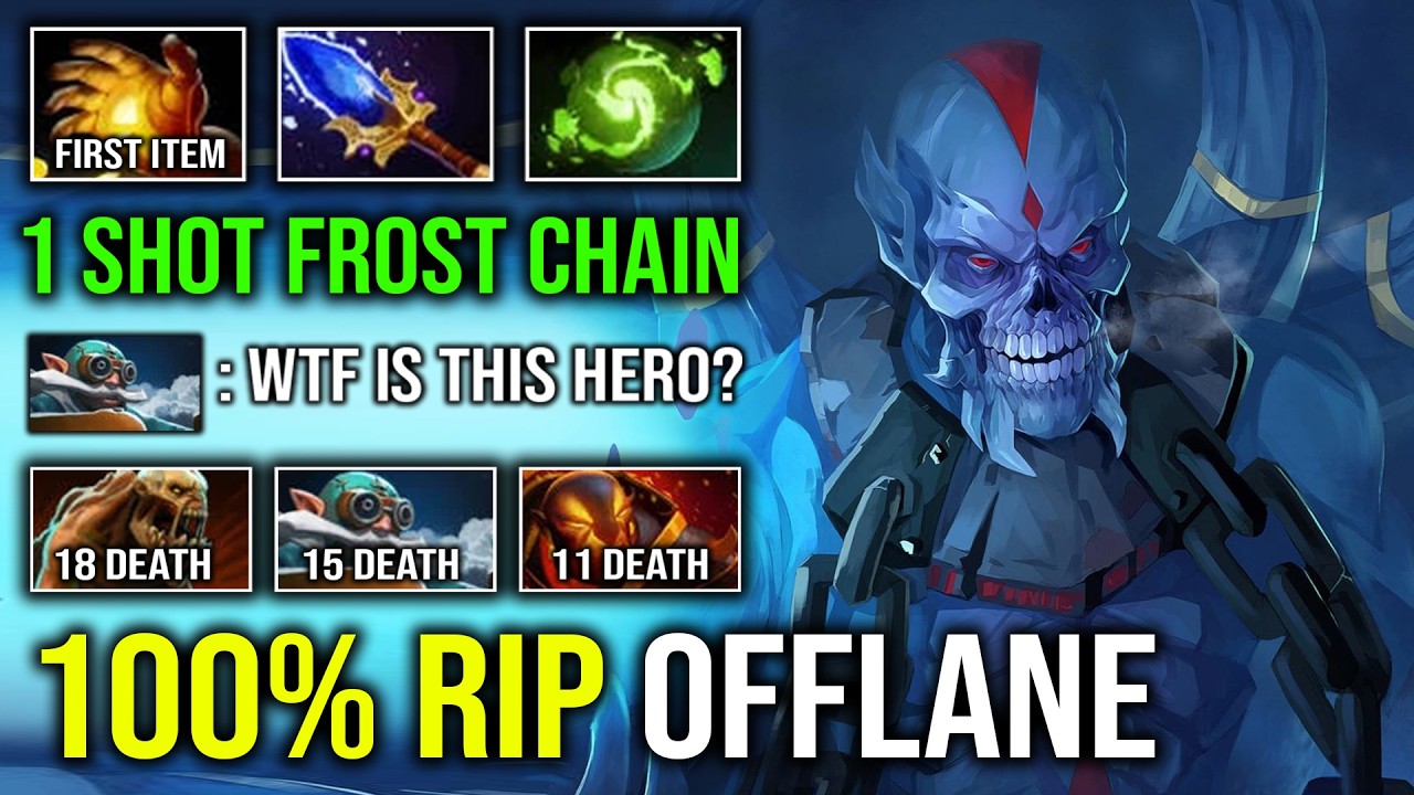 How to Offlane Lich with First Item Midas 100% Full Aghanim Super Rich Unlimited Skill Spam Dota 2