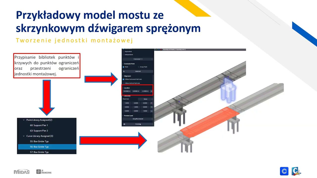 MIDAS CIM webinar | Modelowanie BIM trójprzęsłowego mostu ze sprężonymi dźwigarami skrzynkowymi