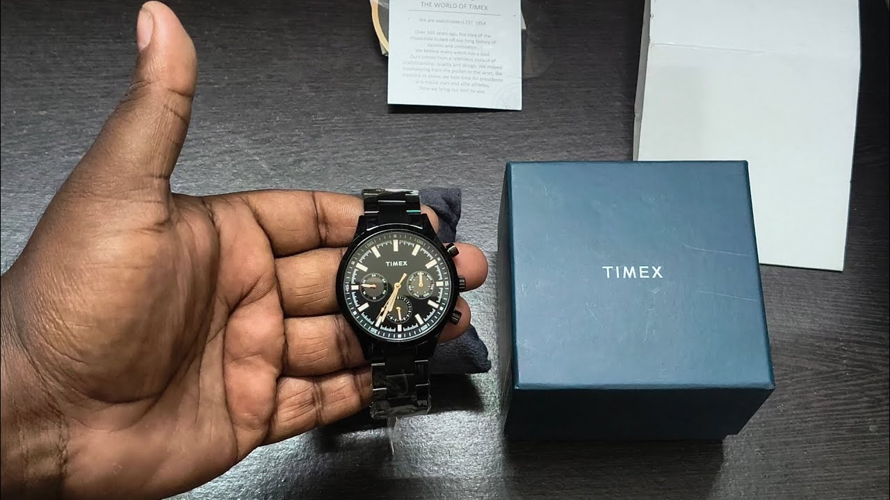 TIMEX Multi Function Black Dial Analog Watch - For Men TWHG03SMU22