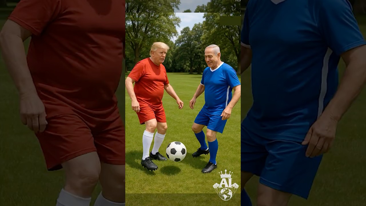 Trump and Netanyahu at Football😂😂😂