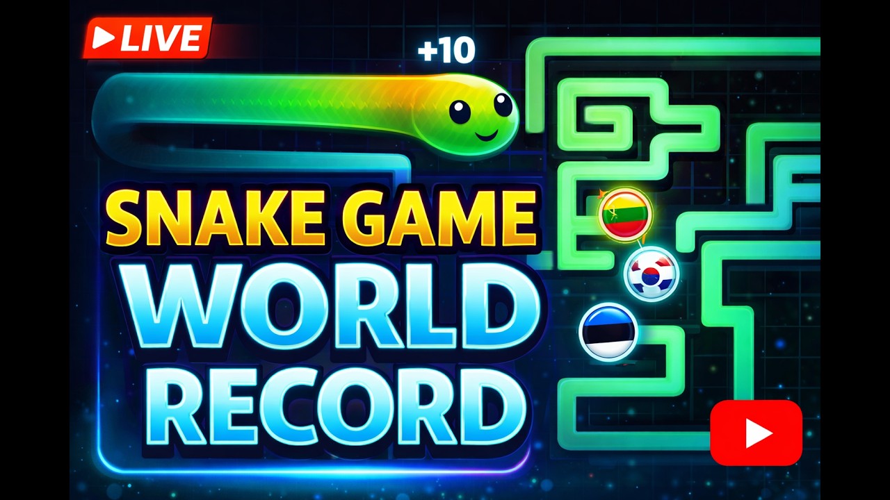 Can I Break The Snake World Record? LIVE!