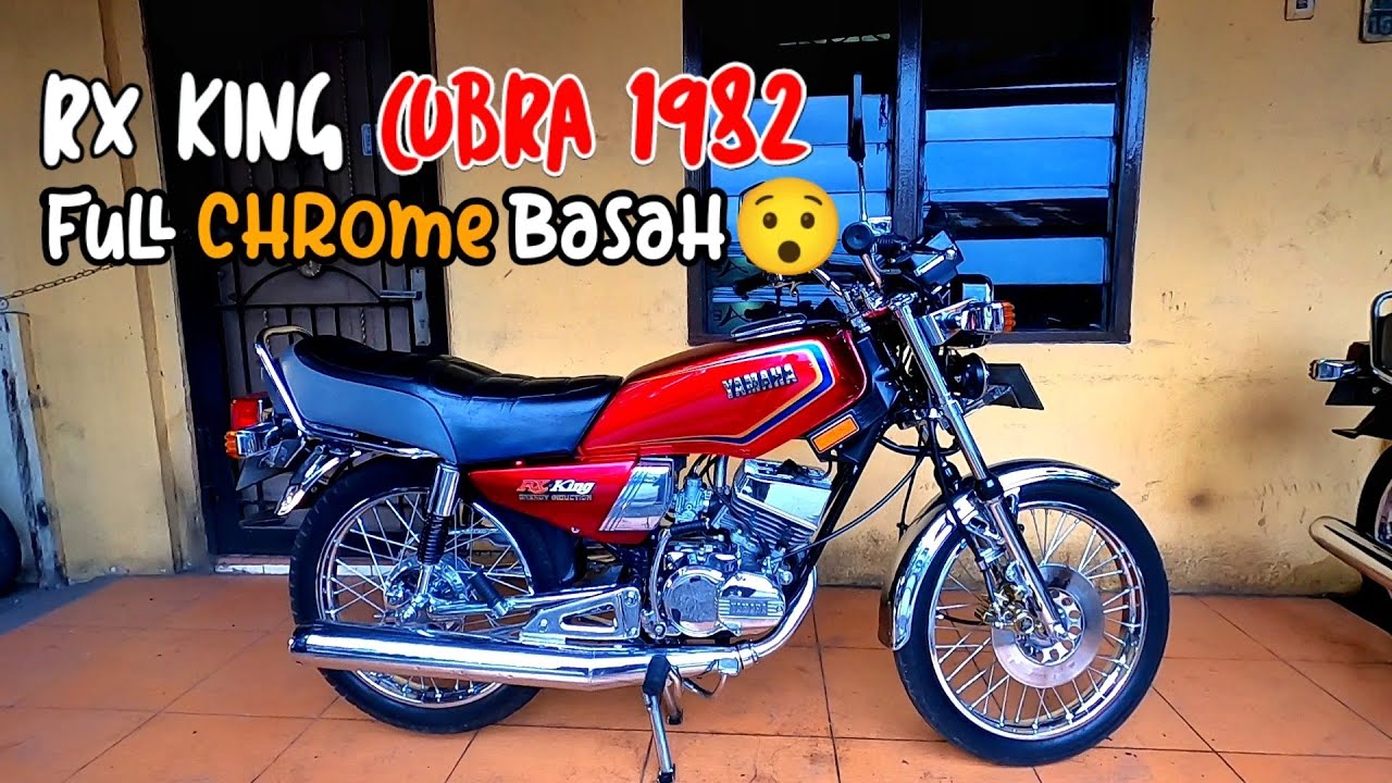 REVIEW JUAL RX KING COBRA 1982 MERAH CABE FULL ORI CHROME BASAH🔥Siapa cepat❗