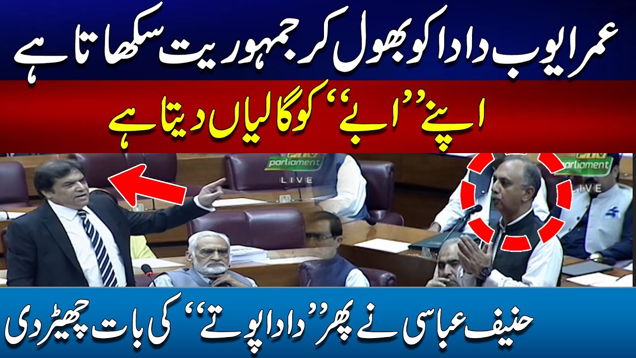 Omer Ayub Dada Ko Bhool Kar Jhumoriat Seekhata He - Hanif Abbasi Ney Phr 'Dada Pota' Ki Bat Kardi