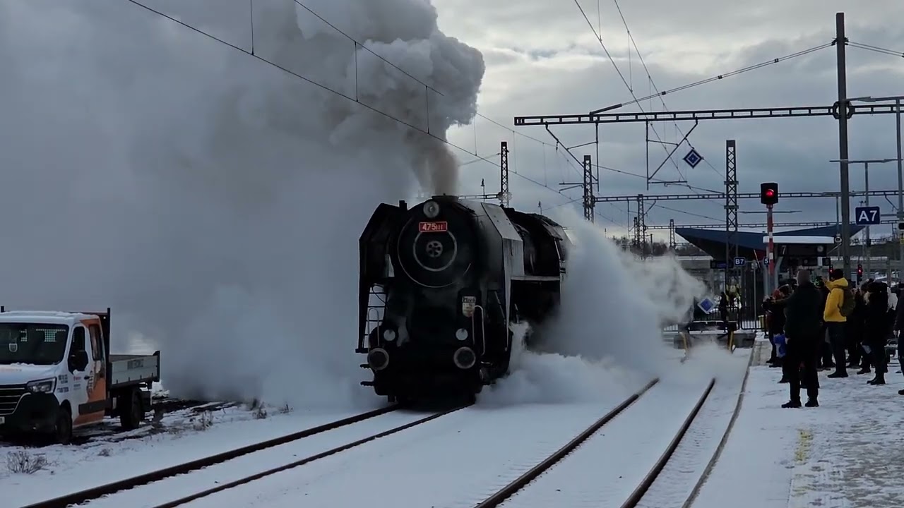Parní vlak Cheb. listopadu 2023 - Mikulášské jízdy