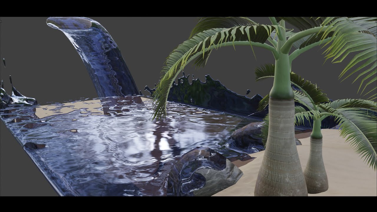 Blender 2.8 Tutorial - Introduction to Fluid Simulation with Mantaflow and Flip Solver Part 1