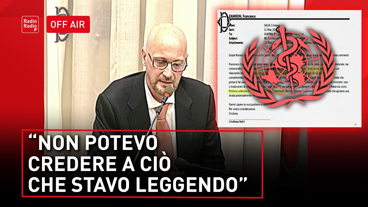 ZAMBON IN COMM.COVID: AUDIZIONE ESPLOSIVA SUL REPORT OMS SPARITO ▷ VI MOSTRO  INTERFERENZE E MINACCE