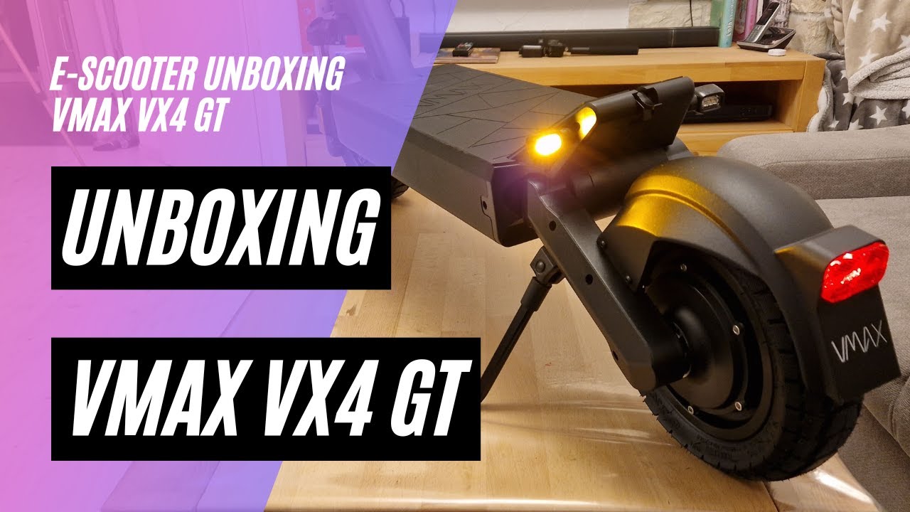 🛴 VMAX VX4 GT 🎁 Unboxing und Probefahrt (500W; 48V; 23,2AH)
