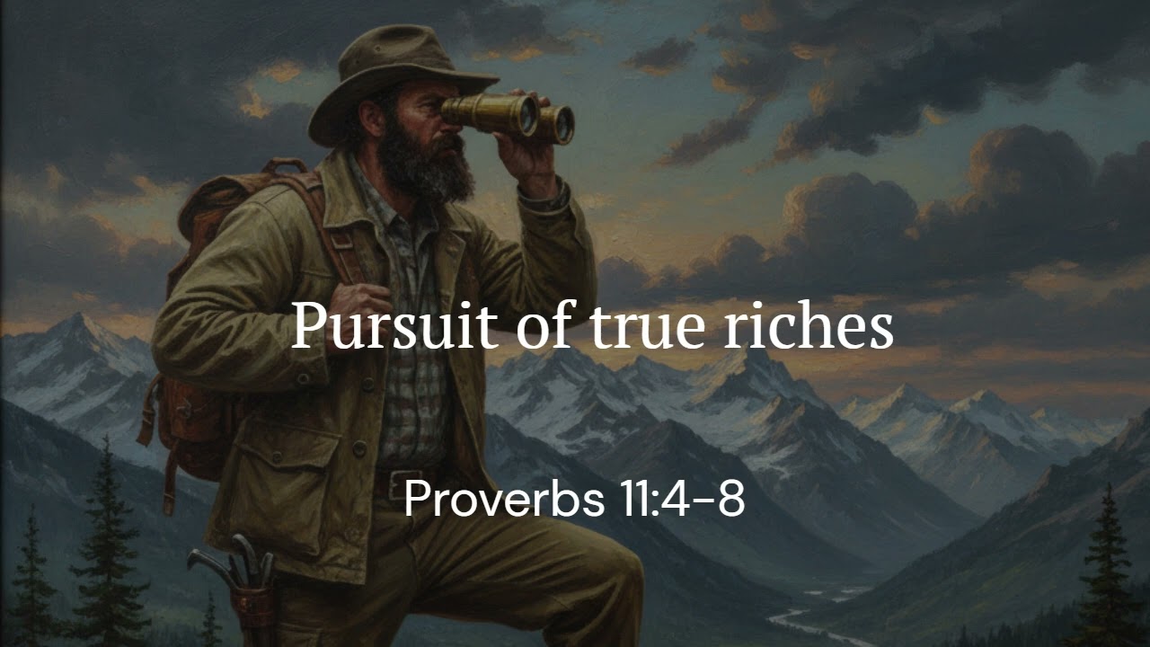 Pursuit of true riches | Proverbs 11:4-8