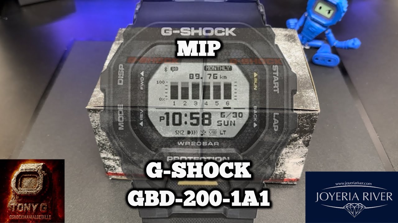 Nuevos g-shock gbd-200-1a1 MIP positivas