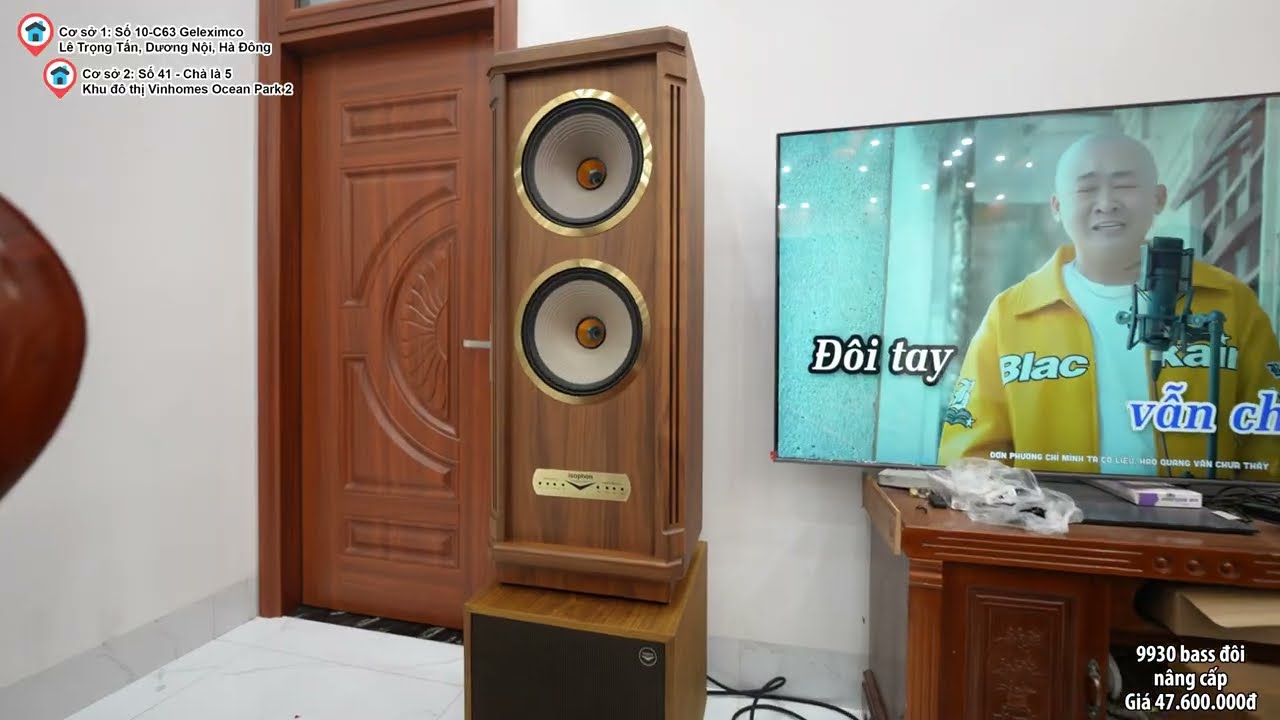 “GIAO LOA TRONG CĂN NHÀ NỘI THẤT CỰC ĐẸP!” GIAO BỘ LOA 9930 BASS ĐÔI NÂNG CẤP về Hữu Lũng, Lạng Sơn