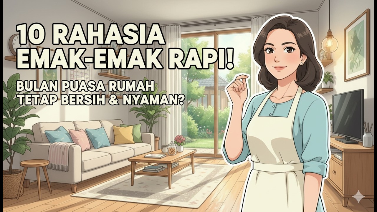 10 Rahasia Emak Emak Rapi di Bulan Puasa. Rumah Tetap Rapi Bersih Nyaman