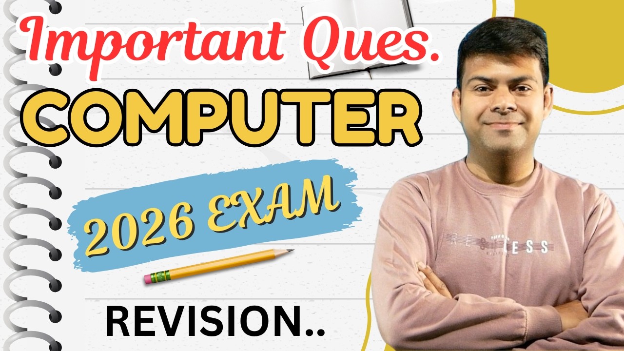 Class 10 Computer Revision 2026 | Most Important Questions 🔥