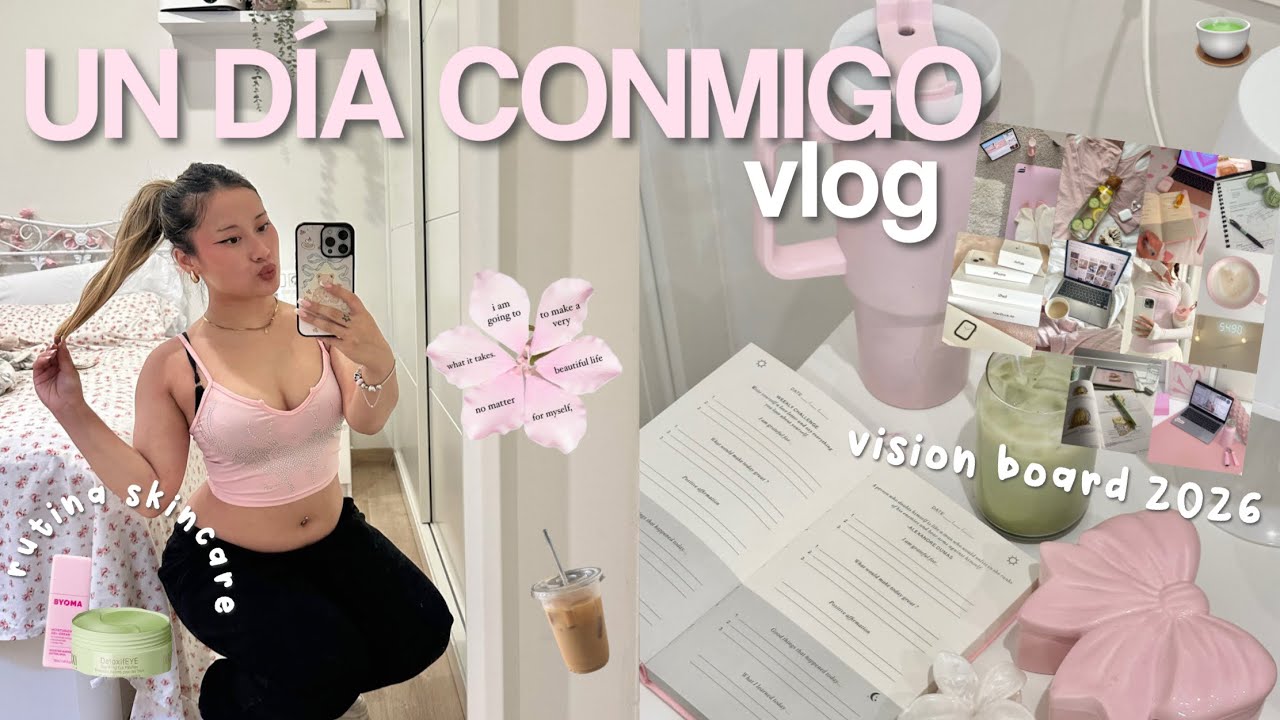 ♡VLOG: un DÍA PRODUCTIVO conmigo 🎀 (vision board, objetivos 2026, recetas, grwm…) ⭐️🍵✧˚ ༘ ⋆