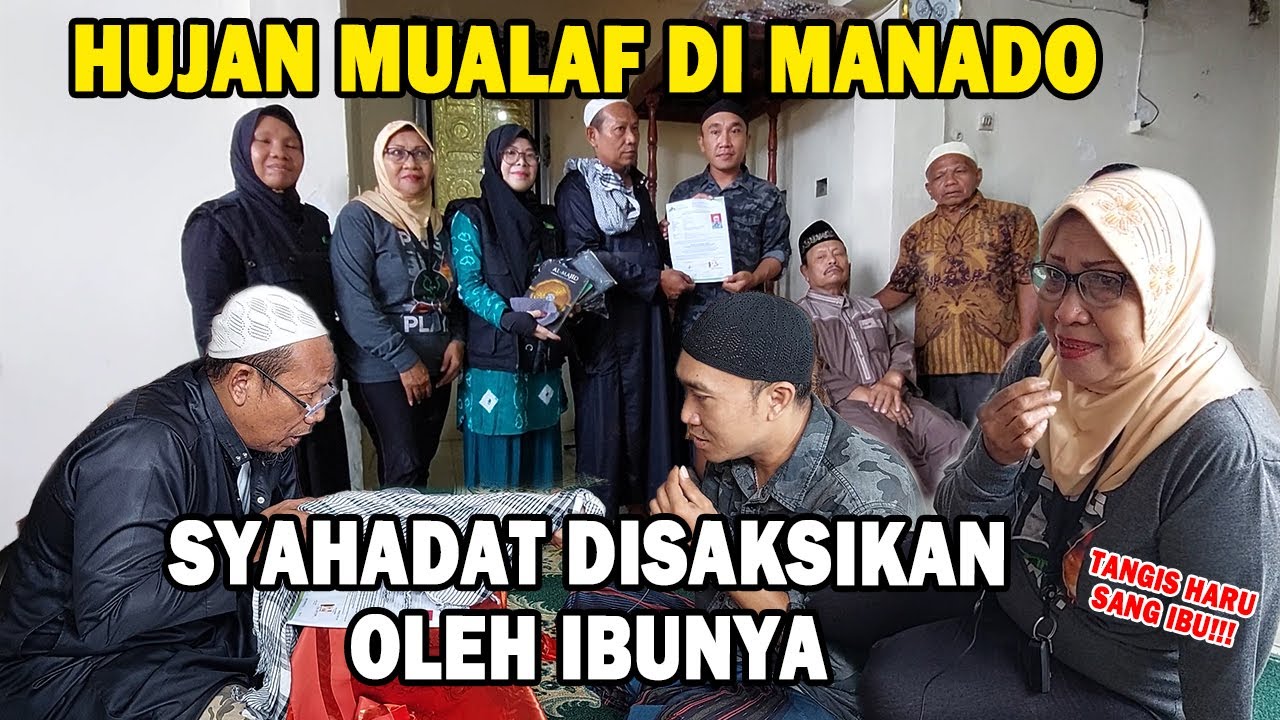 BANJIR ORANG MASUK ISLAM DI MANADO: BANYAK BELUM SEMPAT KAMI TAYANGKAN!!