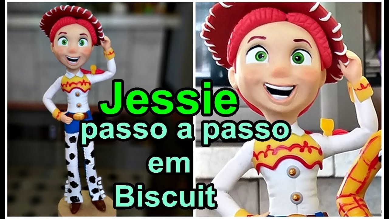 JESSIE Toy Story - Passo a Passo completo em Biscuit