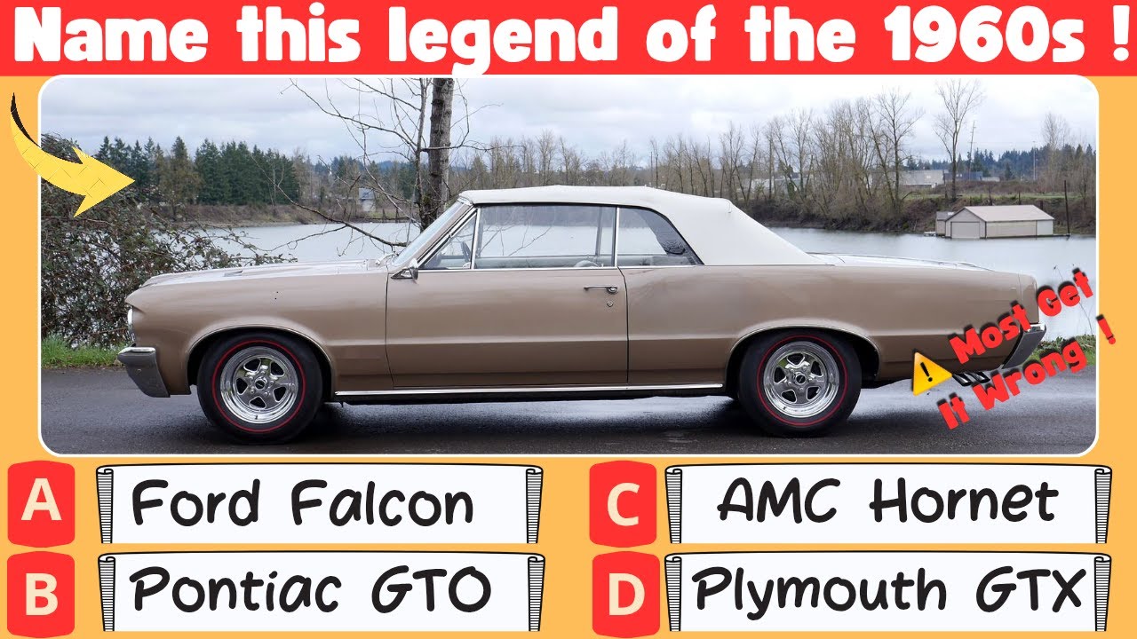 Guess These 1960s Classic Cars! Can You Get All 10 Right?🔥🚗