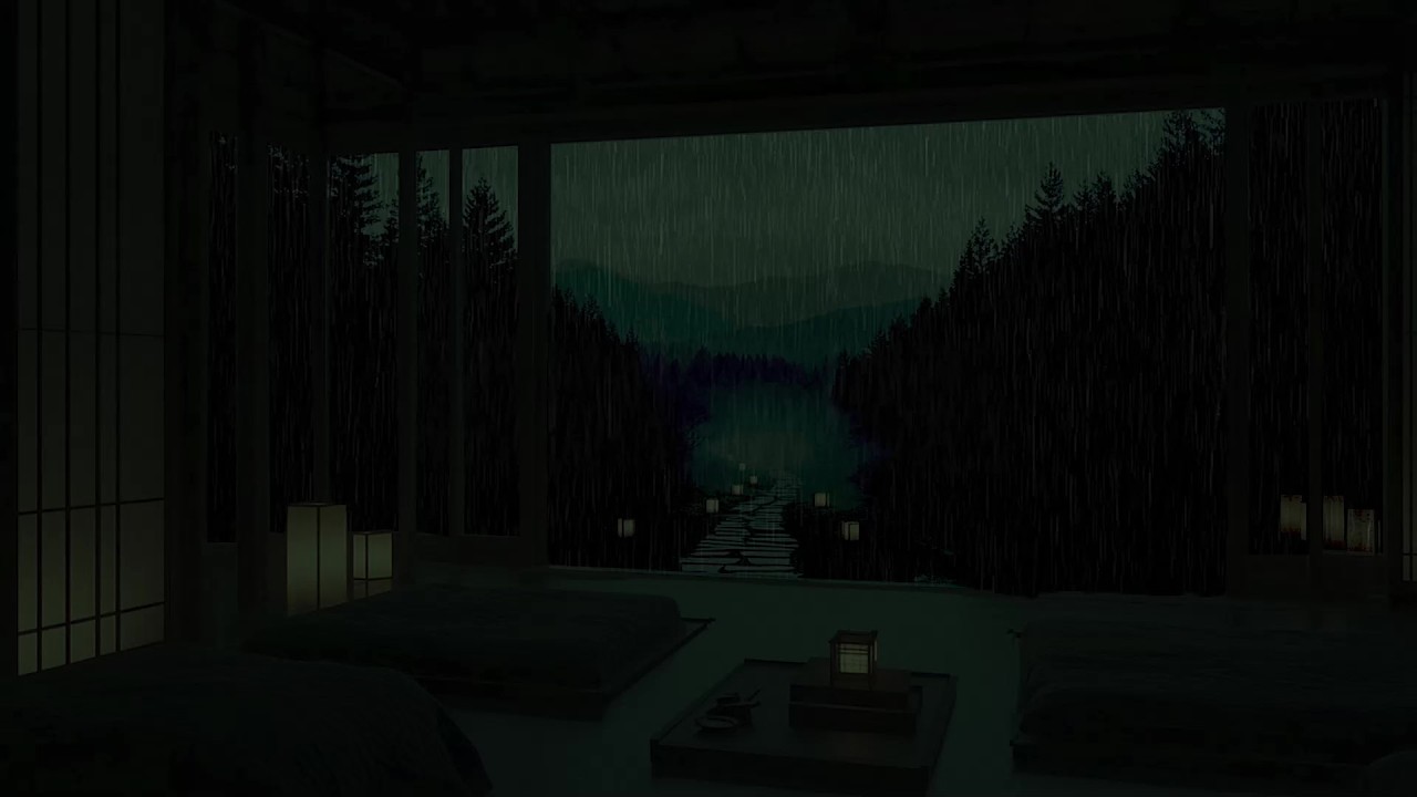 🌙 Calming Rain Sounds for Sleep 🌧️ Cozy Night Rain Ambience to Relax Mind and Reduce Stress ✨