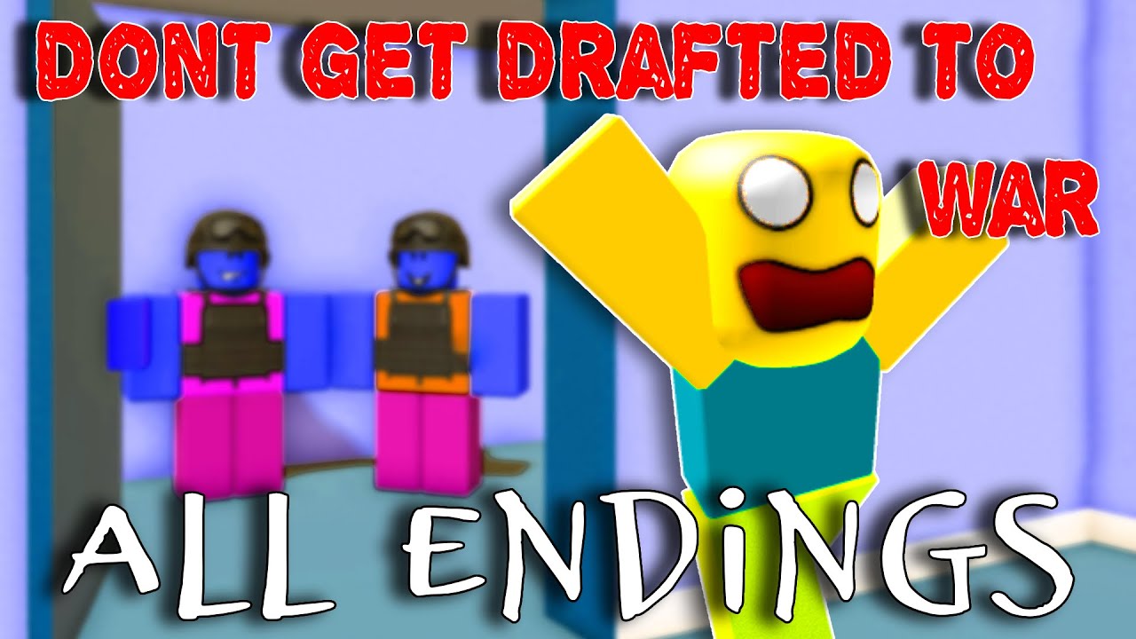 Don't Get Drafted To War - All Badges - All Endings [ROBLOX]