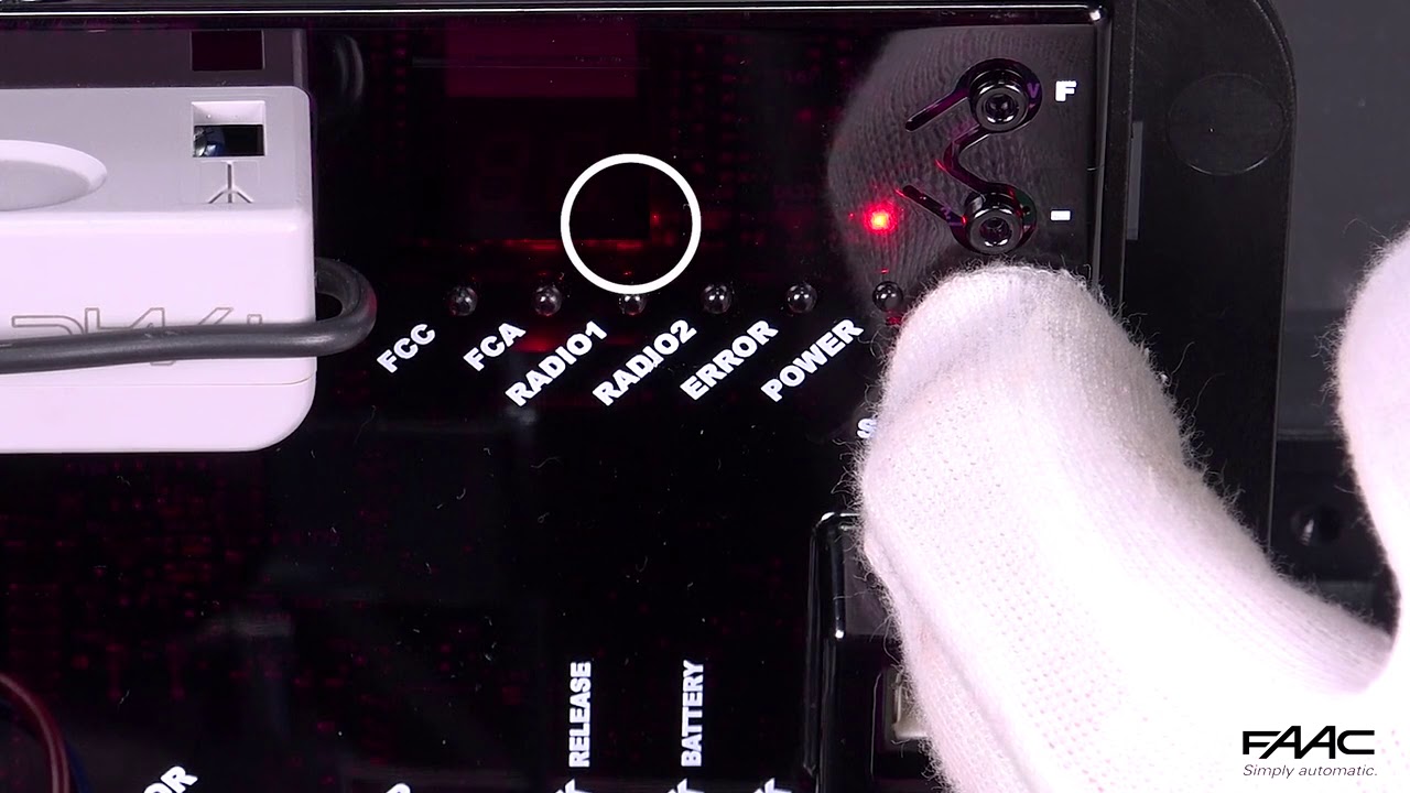 E721 Control Unit - Memorising the SLH Transmitter
