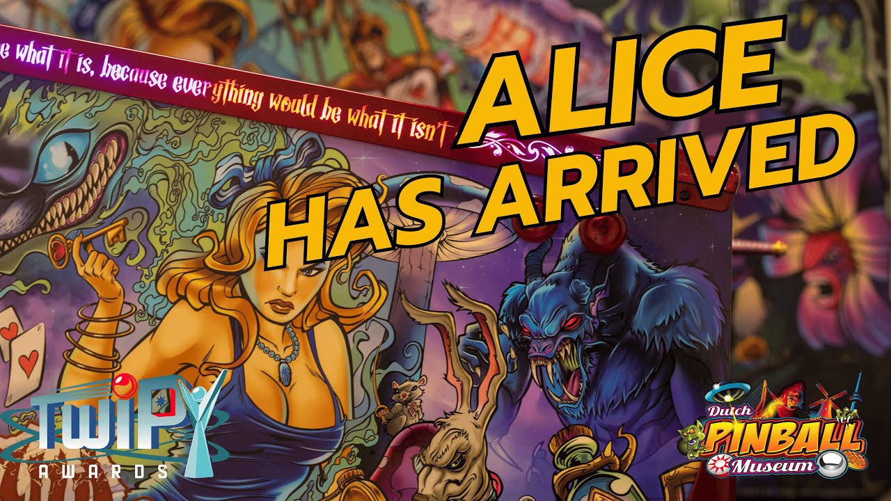 Alice's Adventures in Wonderland arrived at Dutch Pinball Museum