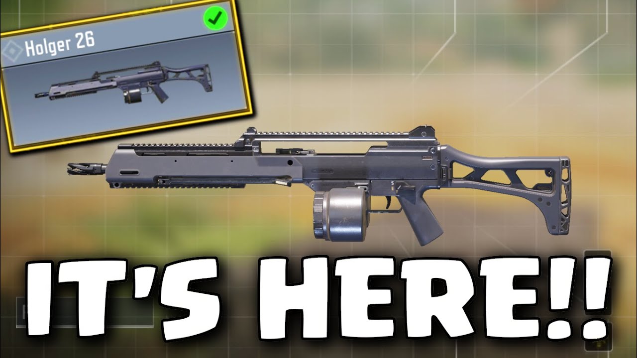 The HOLGER 26 LMG is HERE!! COD Mobile Holger26 Gunsmith build