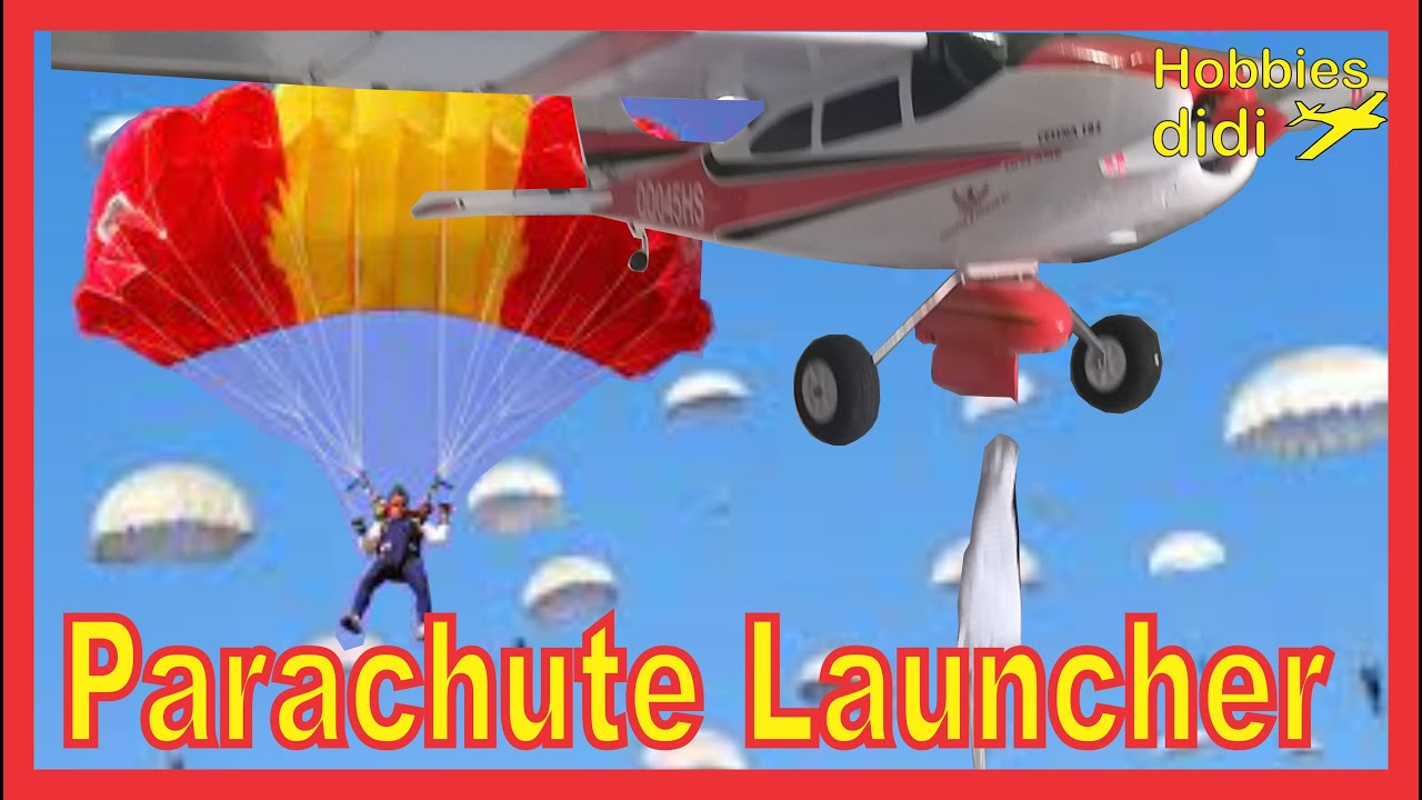 💡✈ Paracaídas: como hacer lanzadera, Aeromodelismo construcción, aviones RC,  --parachute launcher--