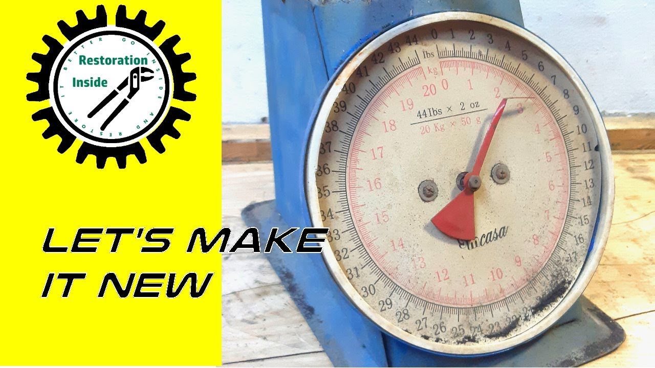 Let's make it new - retro kitchen scale -