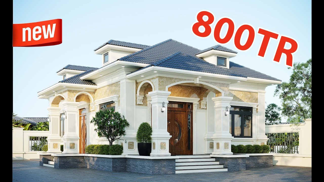 800Tr thi công TRỌN GÓI hoàn thiện thô BIỆT THỰ tân cổ điển tại BẮC NINH | MH01505