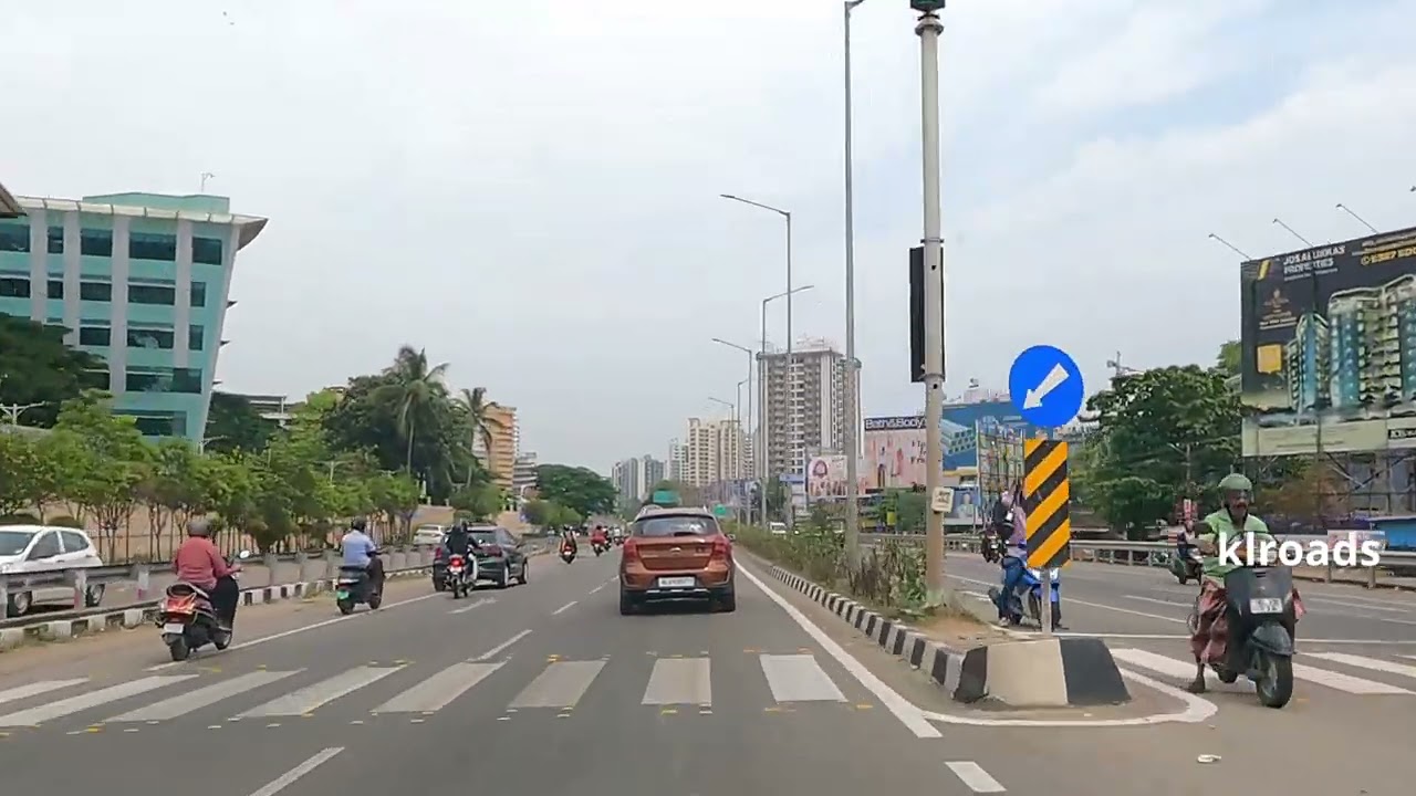 Drive from Kazhakootam to Enjackal Via Aakulam, Lulu Hypermarket, Trivandrum International Airport