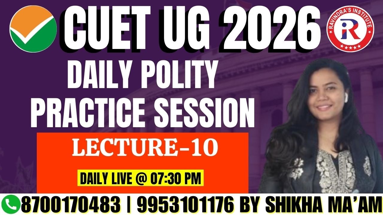 CUET UG 2026 Polity LIVE | Indian Constitution Important Topics | Polity for CUET Exam |