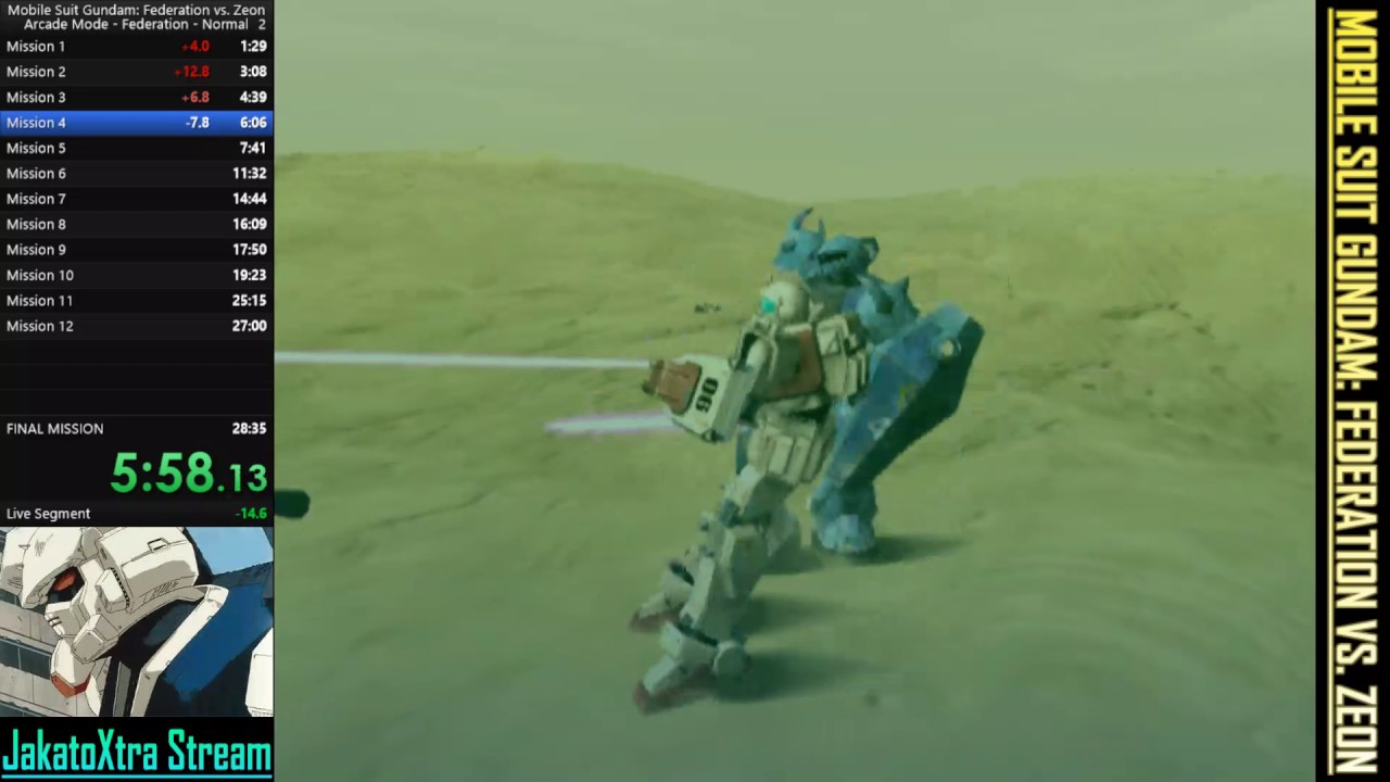 Mobile Suit Gundam: Federation vs. Zeon - Speedrun - Federation Route Normal
