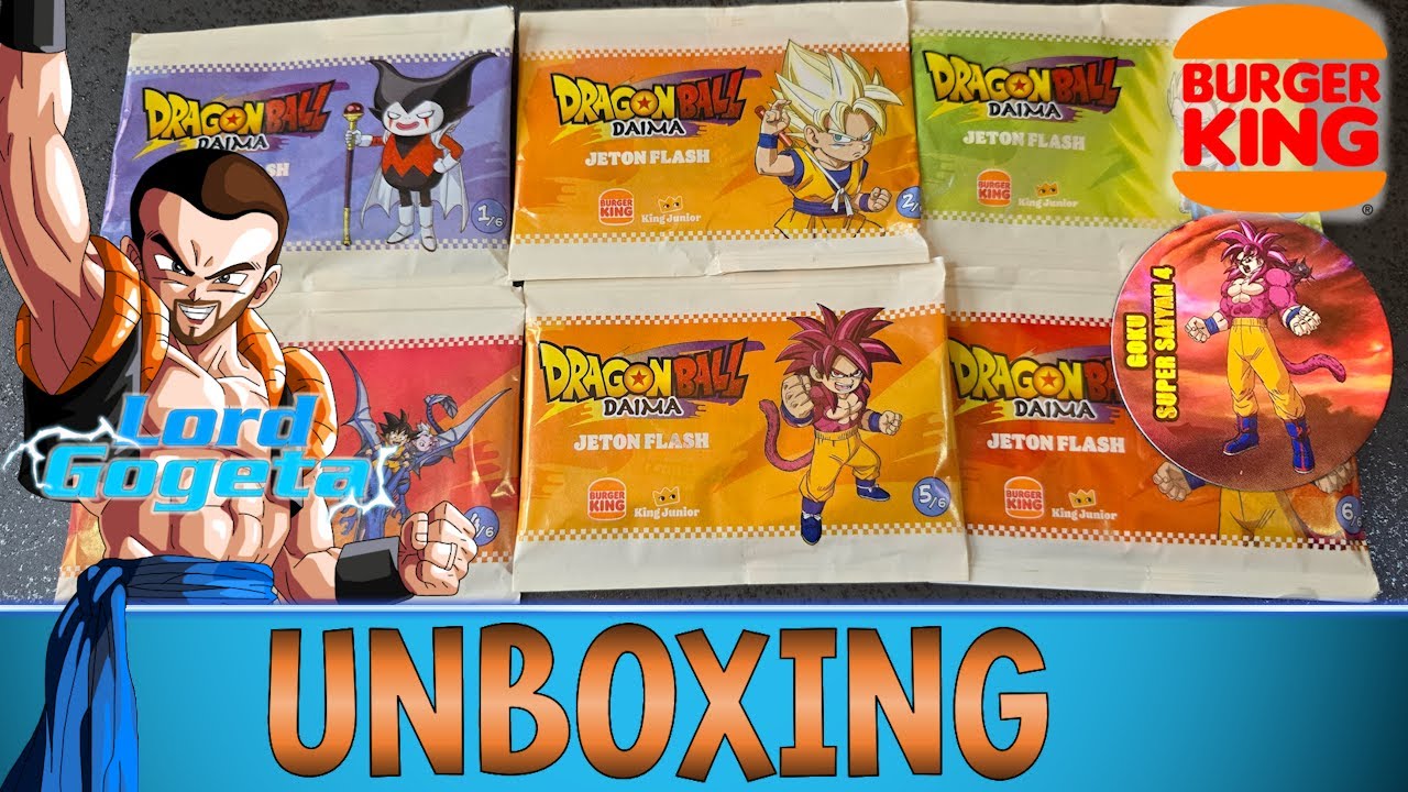 FULL SET jeton Flash : Burger King x Dragon Ball Daima