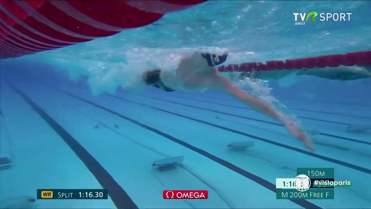 David Popovici Campion Olimpic 2024 200m