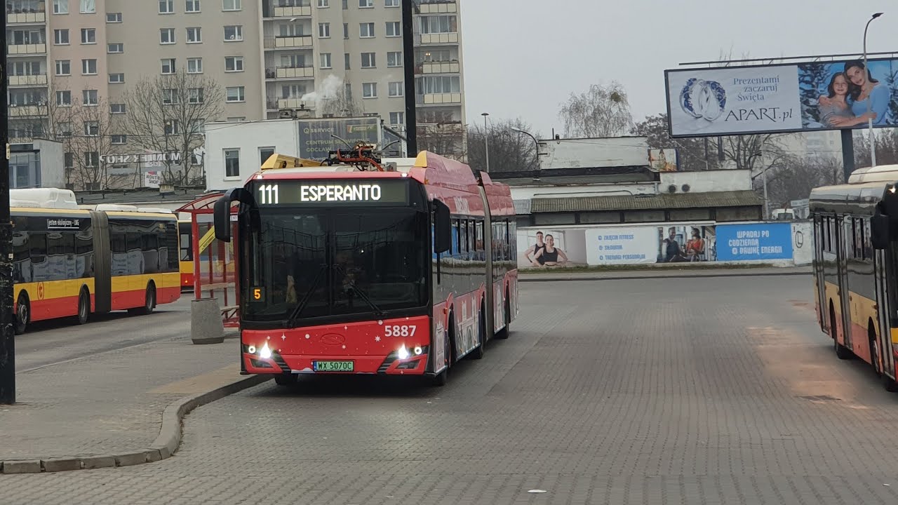 [111] MZA Warszawa - Przejazd SU18 IV Electric #5887 na linii 111➡️ Esperanto 
