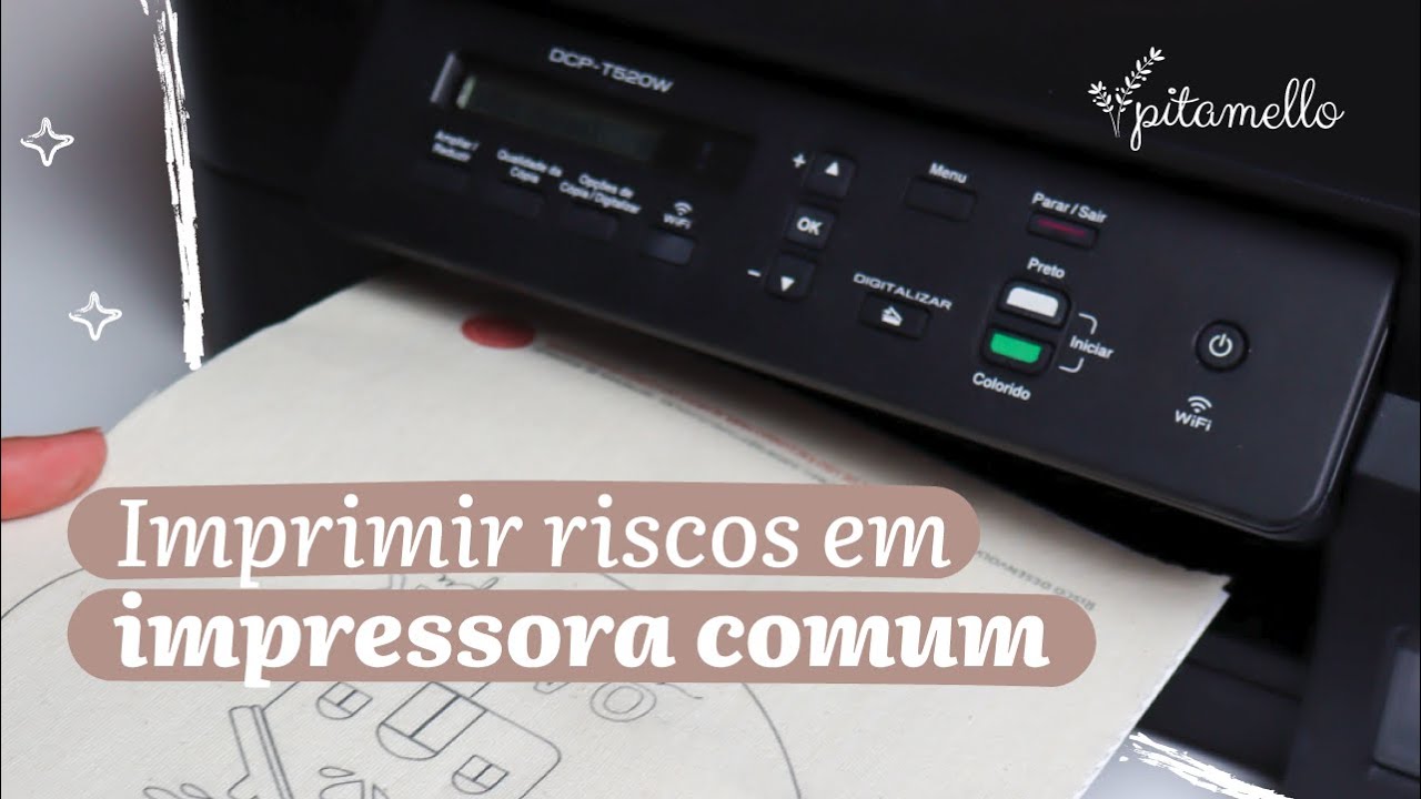Descubra como imprimir seus riscos em uma impressora comum!