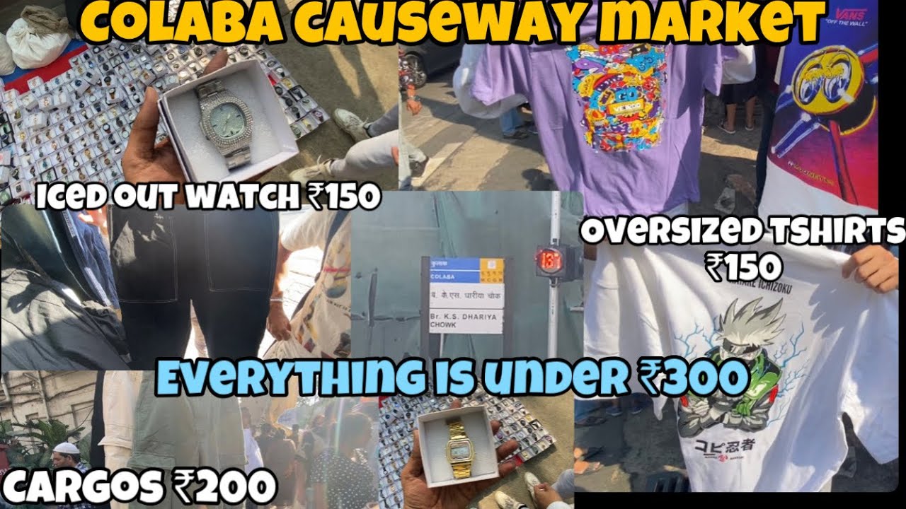 COLABA CAUSEWAY/everything under 300₹ 🤍 cargos,baggy tees,jackets and much more