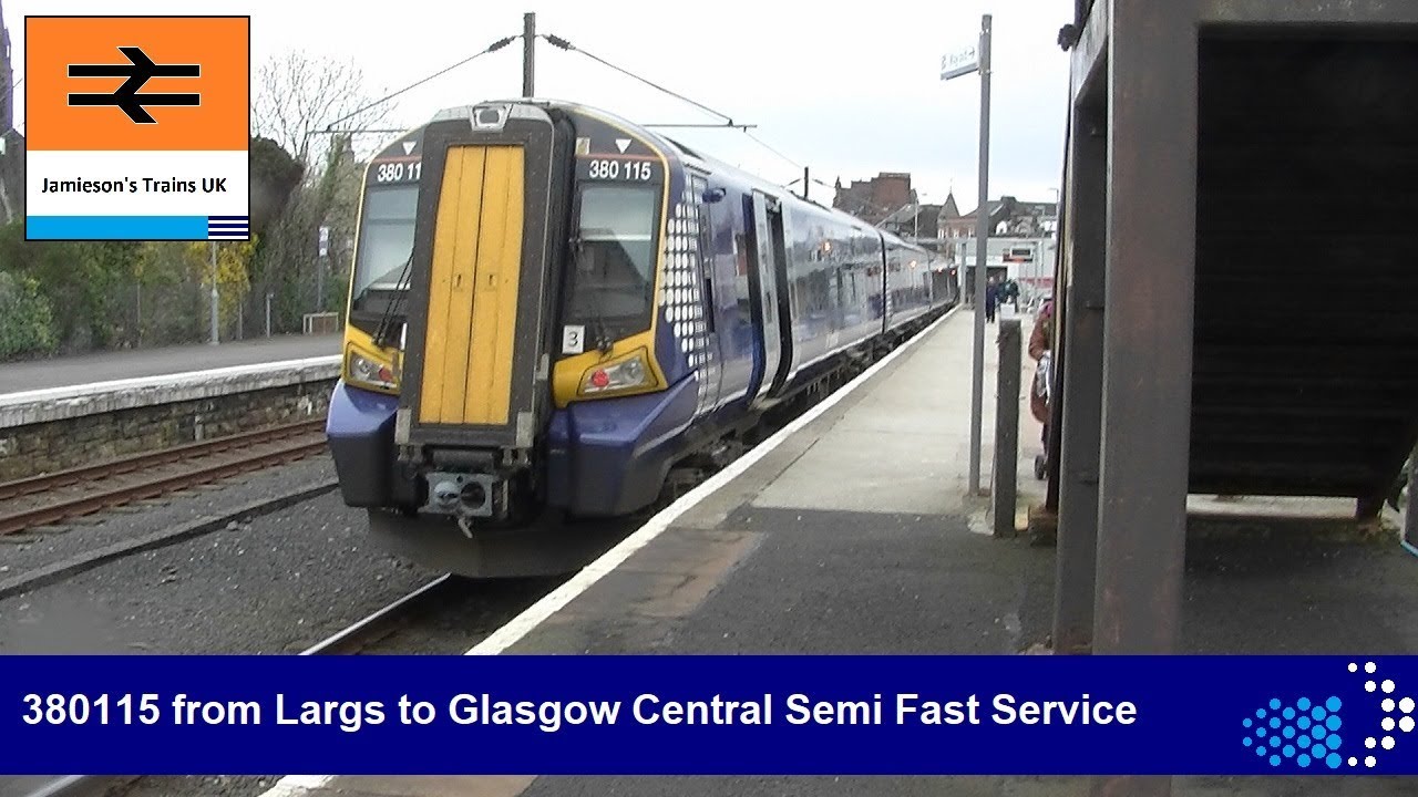 380115 from Largs to Glasgow Central Semi Fast Service